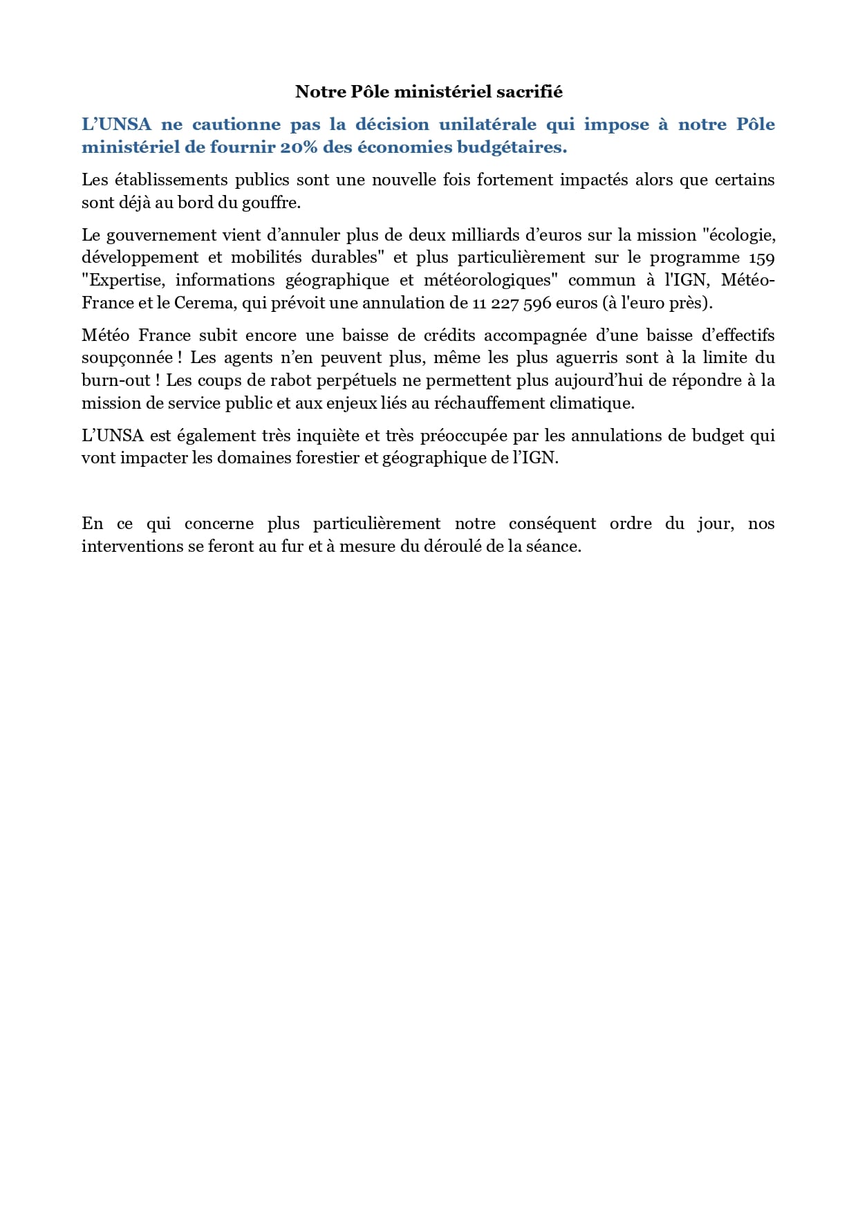 Déclaration Liminaire du 28 mars 2024 page 2